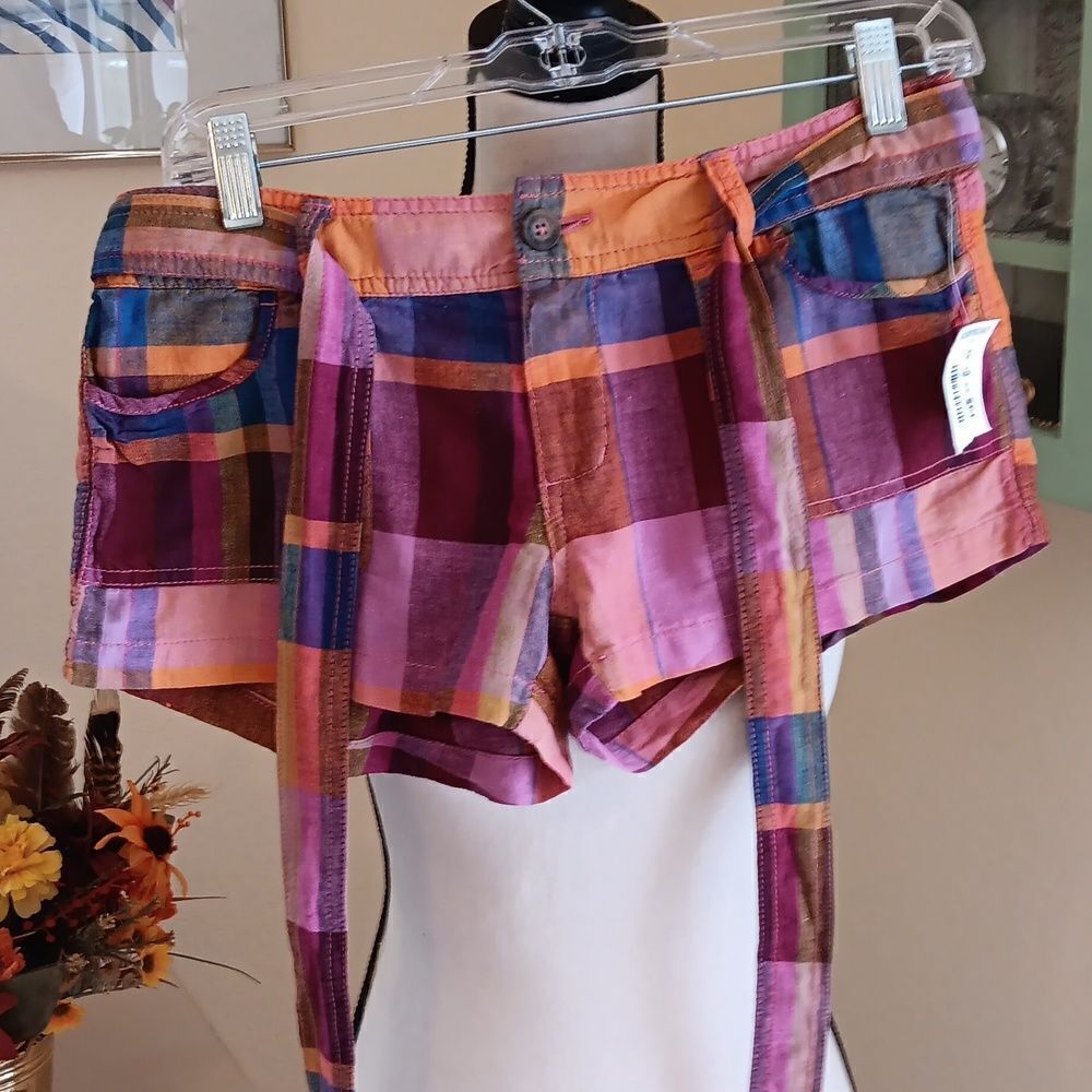 Aeropostale Madras Short Shorts